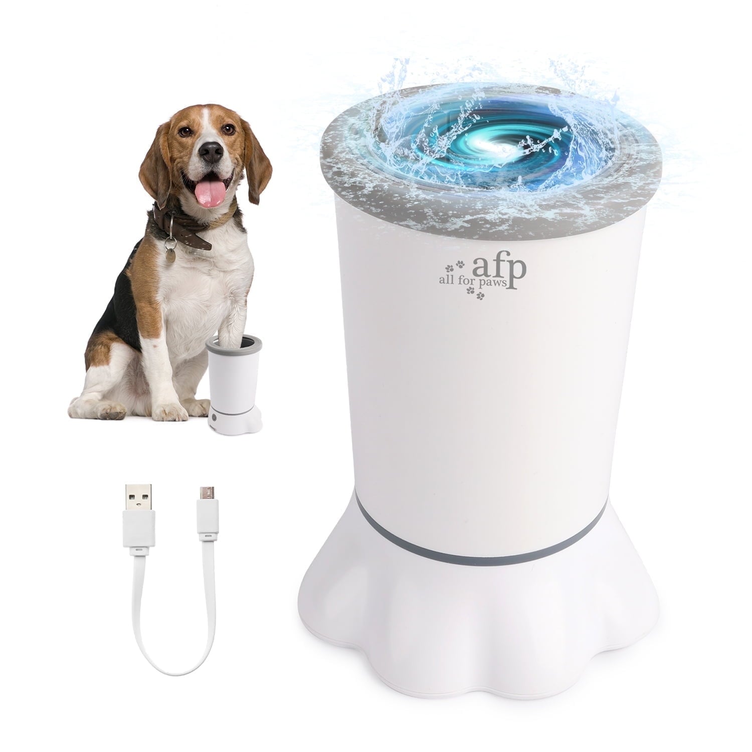 Automatic Dog Paw Washer Cup for Small to Medium-Sized Dogs, USB Rechargeable